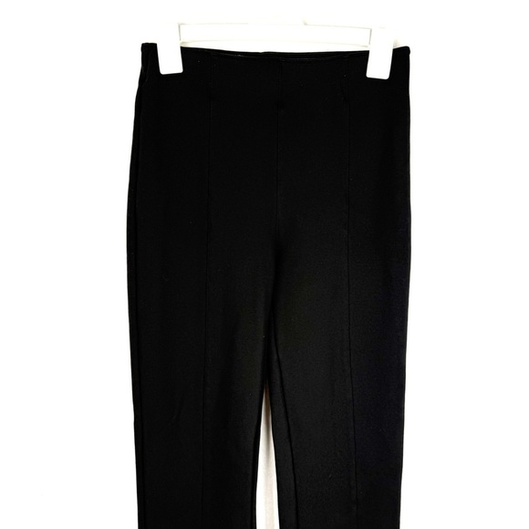 Abercrombie & Fitch Black Split Hem High Rise Pintock Stretch Bootcut Trousers M - Picture 5 of 9